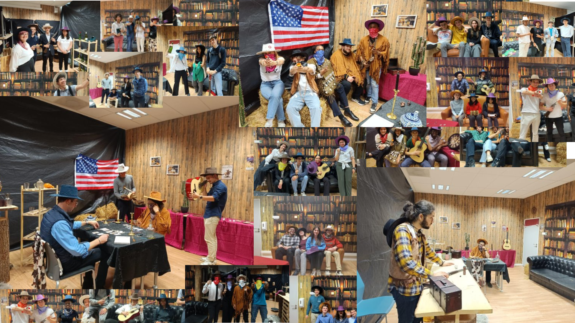 Petit groupe concentré sur l’expérience